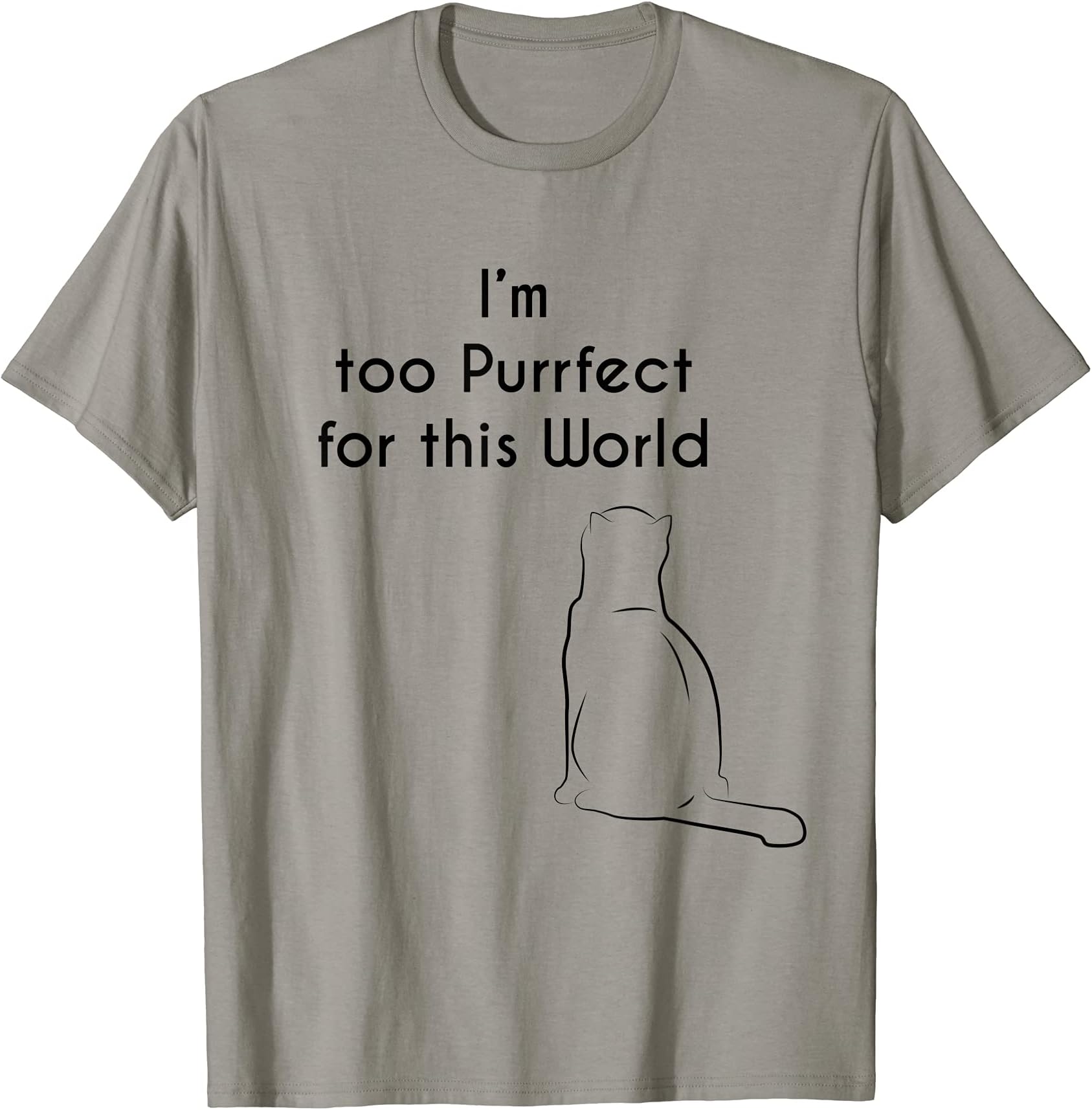 Cat Unisex T- Shirt The Best Gift For Valentines Day (Black) T-Shirt