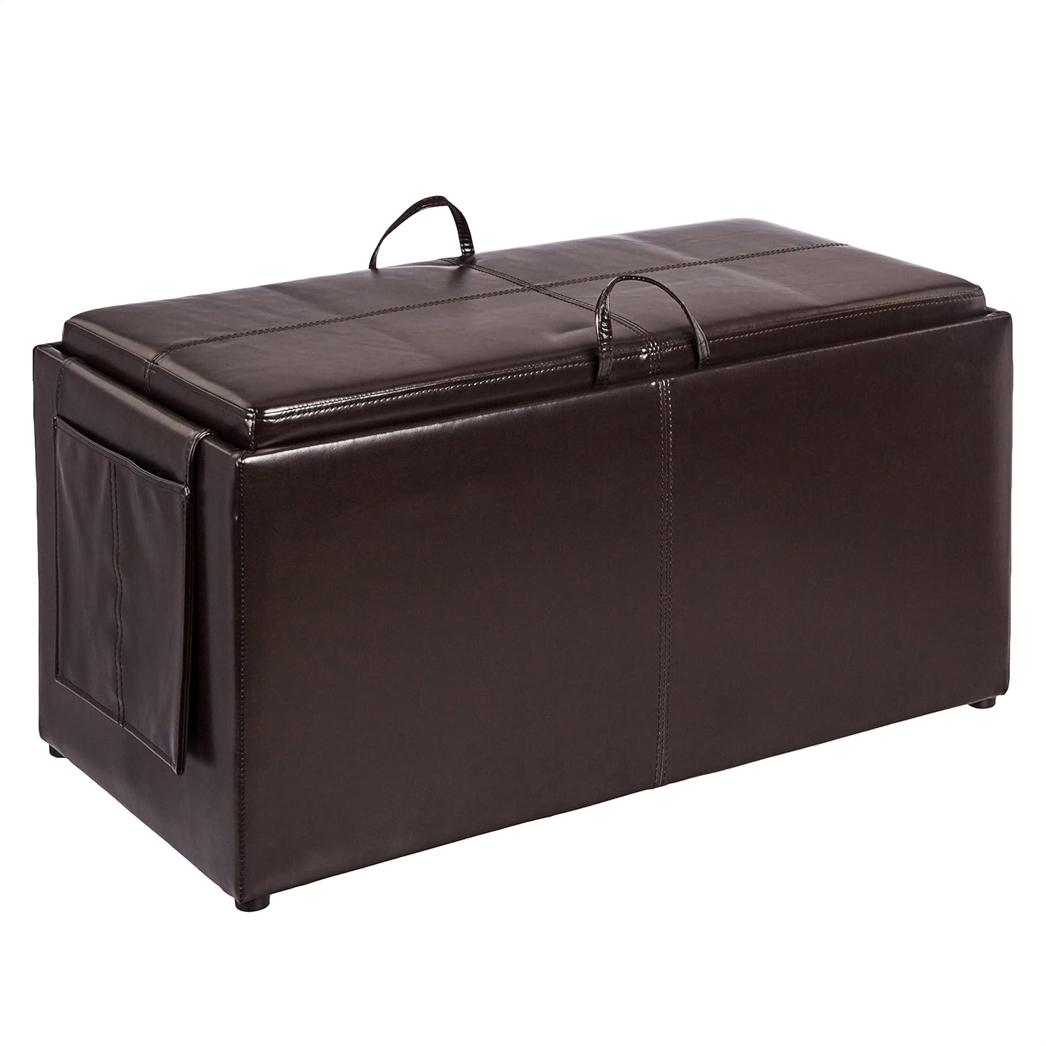 FIRST HILL FHW WFO088BR storage-ottomans, Espresso : Home & Kitchen