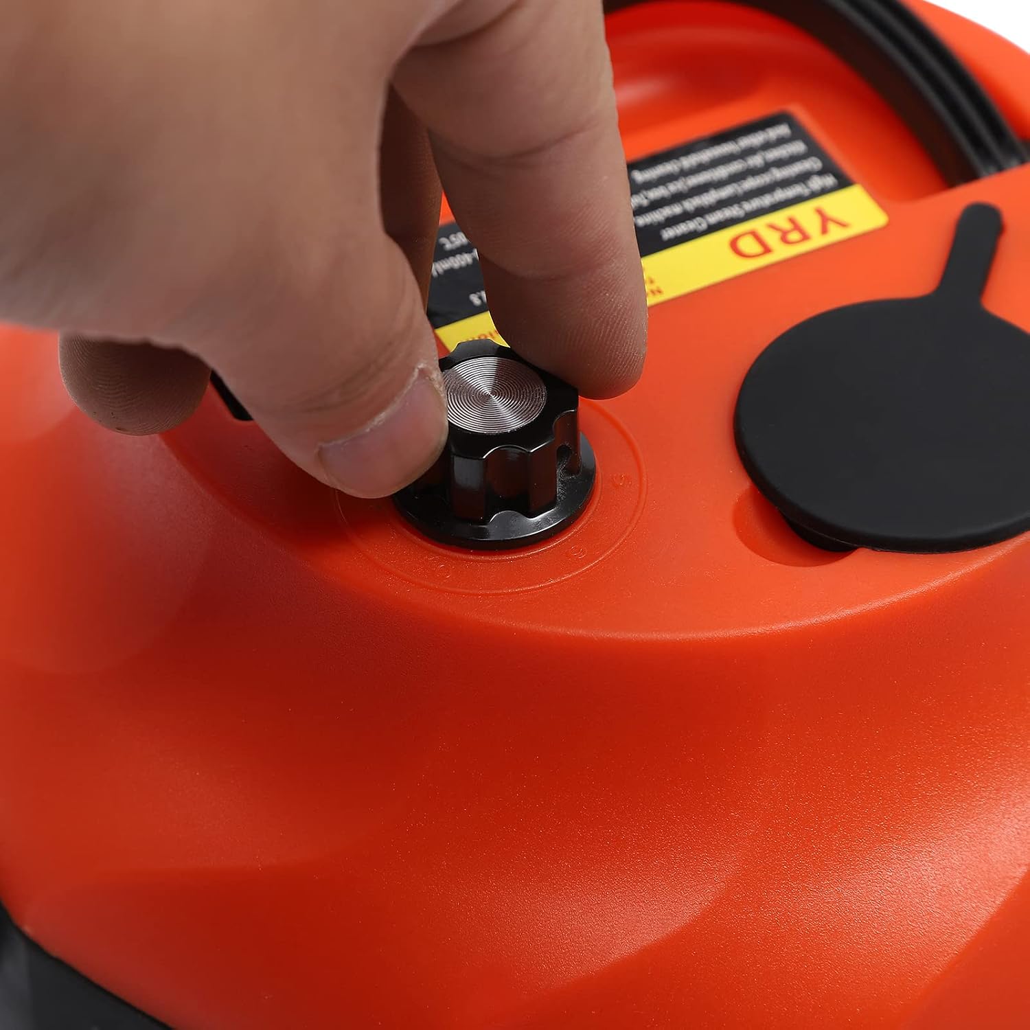 1600W Handheld Steam Cleaner, Steam Cleaner with 6 Adjustable Gears, High Temp Pressurized Steam Cleaner Machine for Homes, Hotels, Restaurants, Car Maintenance Stores, Orange