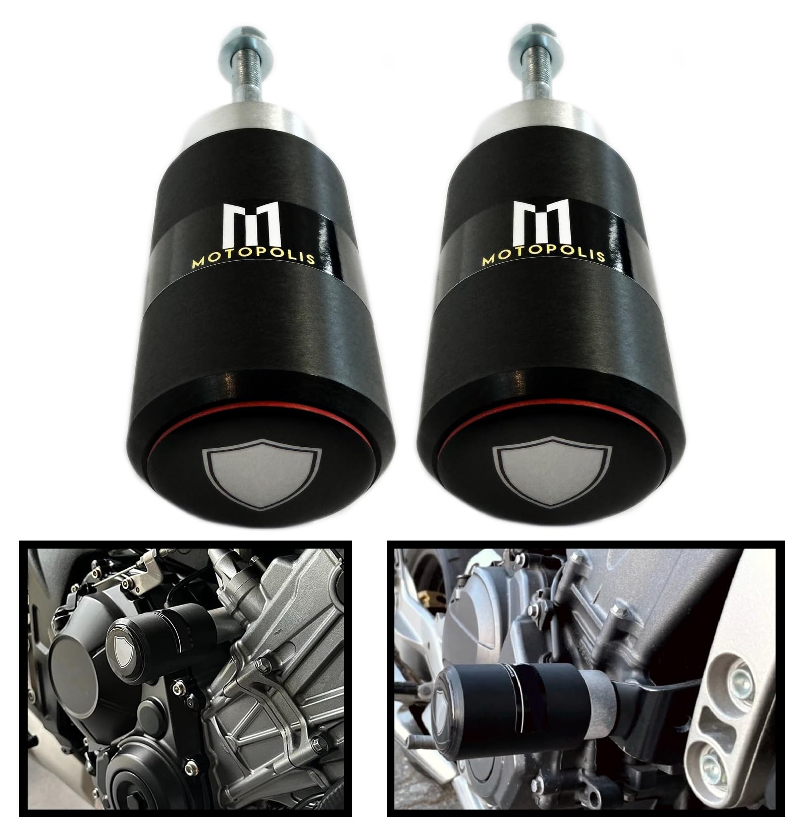 TAMPONI PARACARENA PARATELAIO CRASH PADS PROTEZIONE PER CB 600 F HORNET 1998-2006