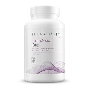 Theralogix TheraNatal One Prenatal Vitamin - 90-Day Supply - Prenatal Multivitamin with DHA Vitamin D3 Methylated Folate Iron
