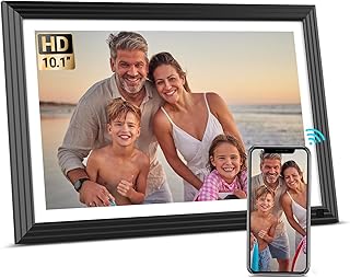 BSIMB Digital Photo Frame 10.1 Inch, WiFi Digital Picture Frame 32GB HD Touchscreen, Electronic Picture Frame with Auto-Ro...