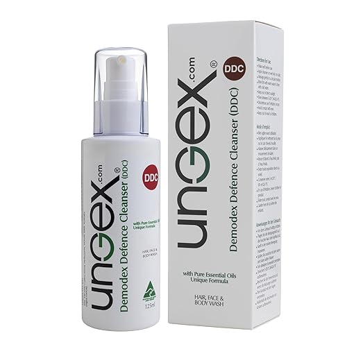 Ungex Demodex Defence Cleanser Lavado Facial para Acne Rosacea, Inflamación DDC