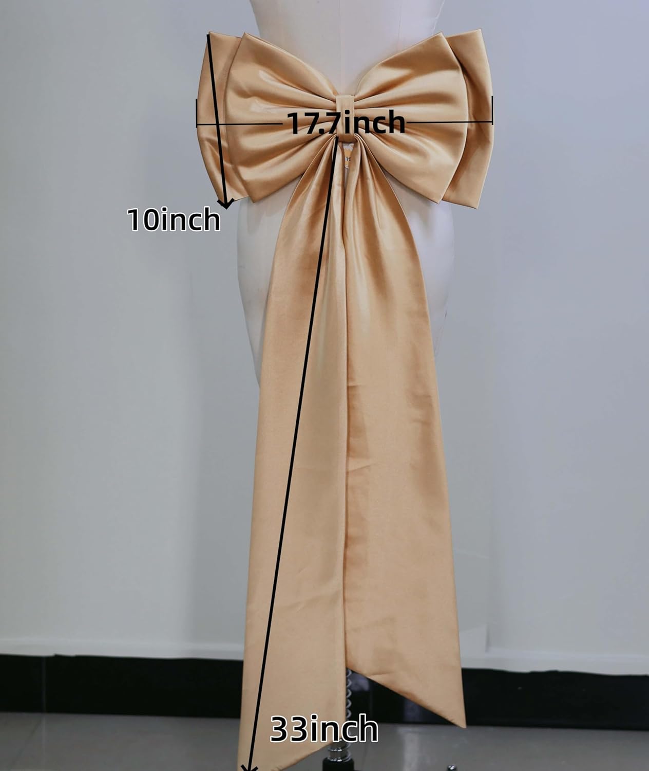 Elegant Large Satin Bows for Wedding Dress Women Detachable Bow Train for Formal Dresses Bridal Accessories - Image 4