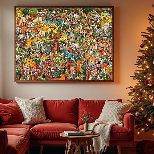 Miniatura 2 de 1000 piezas para rompecabezas de viaducto de Blue Ridge Parkway Linn Cove, rompecabezas de otoño para adultos de 1000 piezas en adelante,