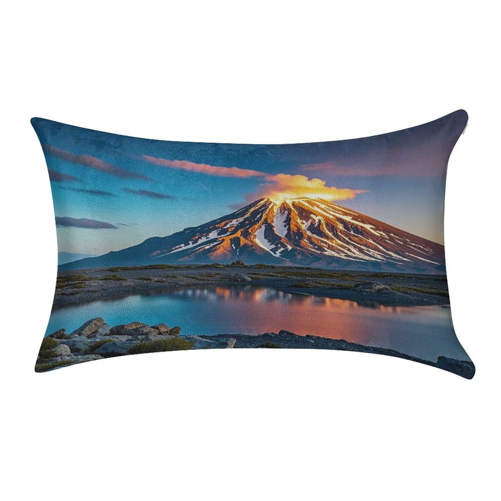 Fekiloot Style Depicts A Volcano Pillow Covers Home Decor Pillow Cases