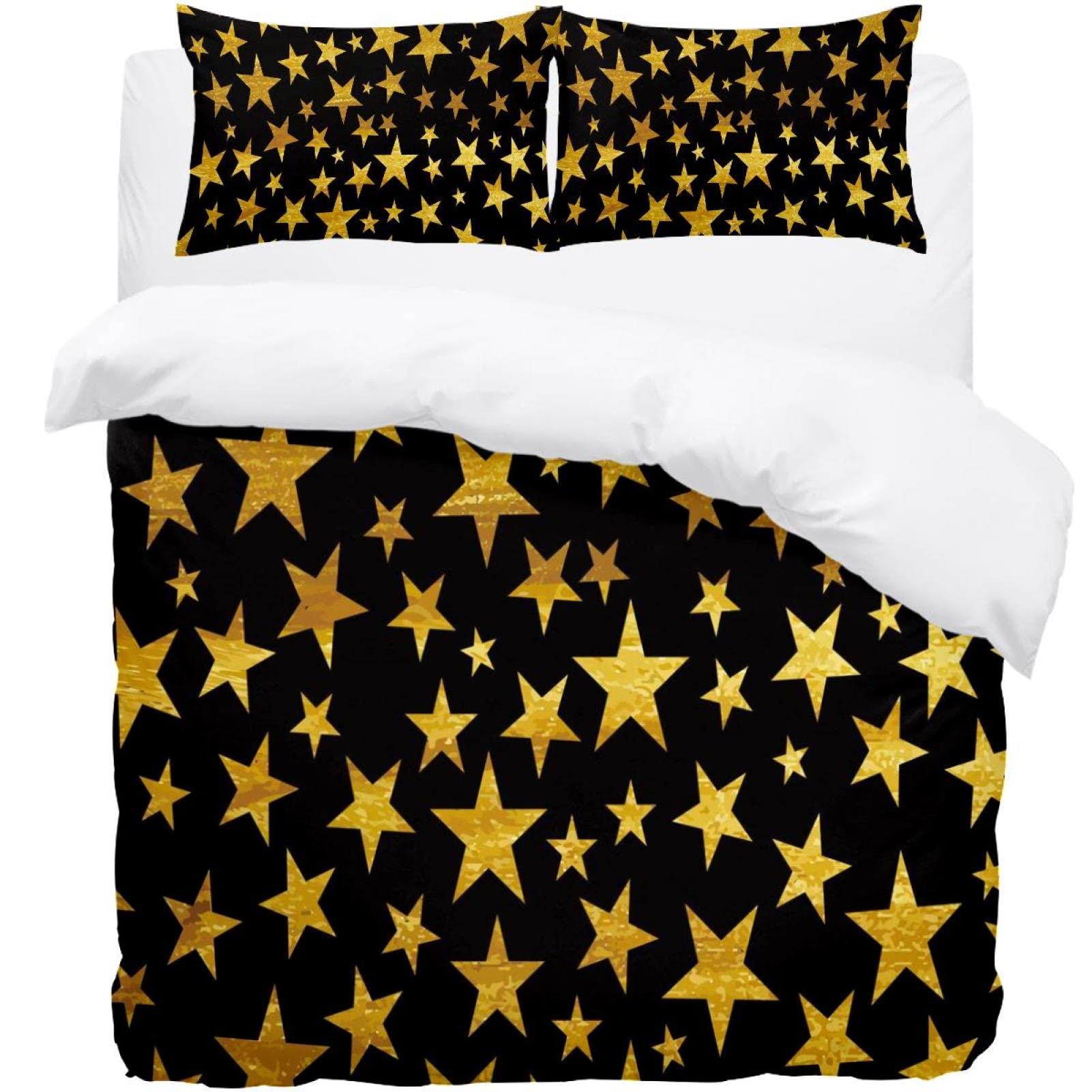 Parure de lit thermique étoiles dorées pour transformer votre chambre en cocon