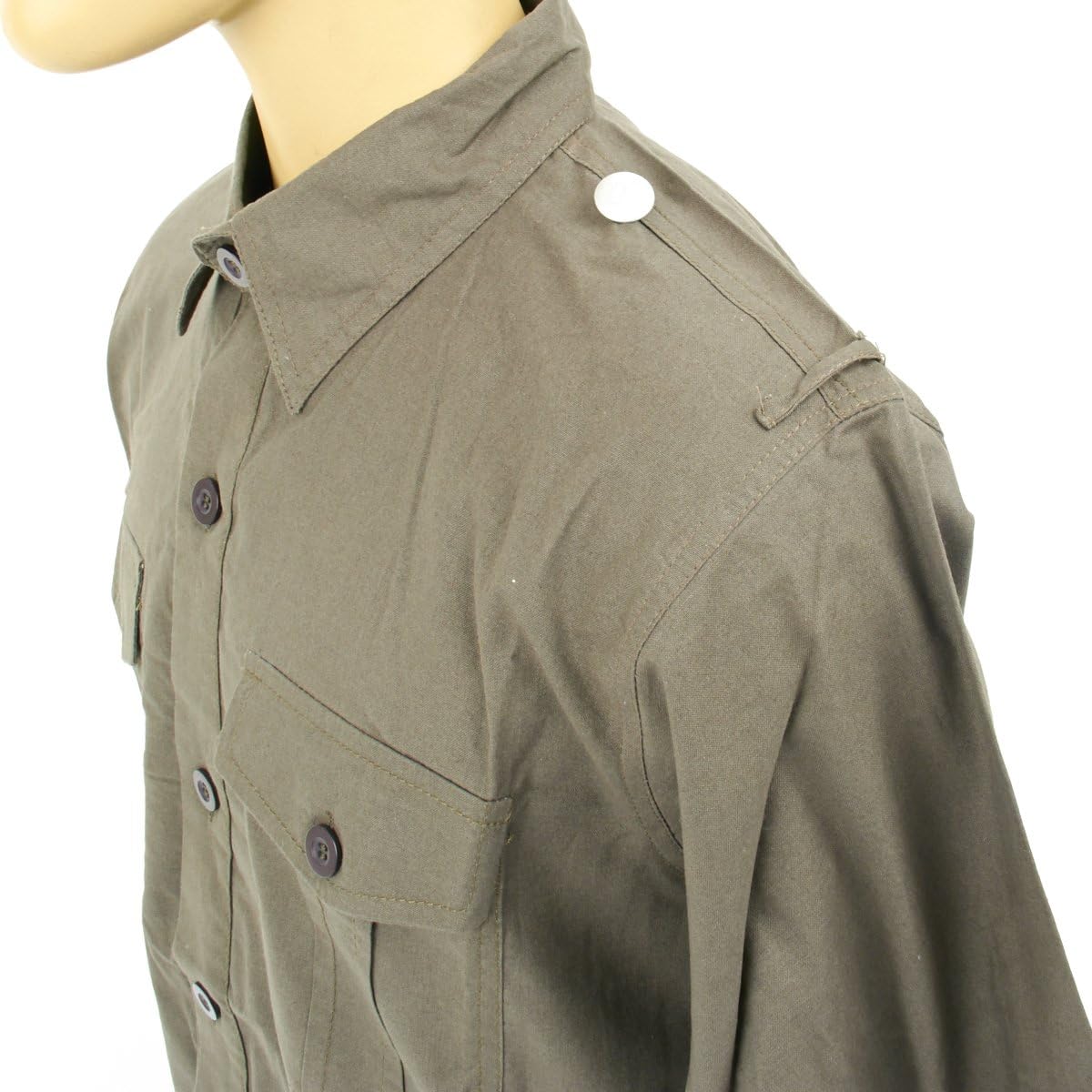 IMA German WWII Wehrmacht Olive Grey Field Shirt- Medium: US 38-40