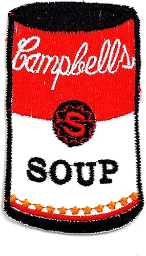 Campbell's Soup Can Tomate Vegetarian Vegetarian Cartoon Niños Niños Parche Ropa Bolsa Camiseta Jeans Biker Insignia Apliques Hierro / Coser Parche