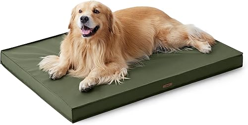 Miniatura 7 de LE SURE Cama impermeable para perros extra grandes, para exteriores, cama ortopédica de espuma para mascotas con superficie de tela Oxford y funda