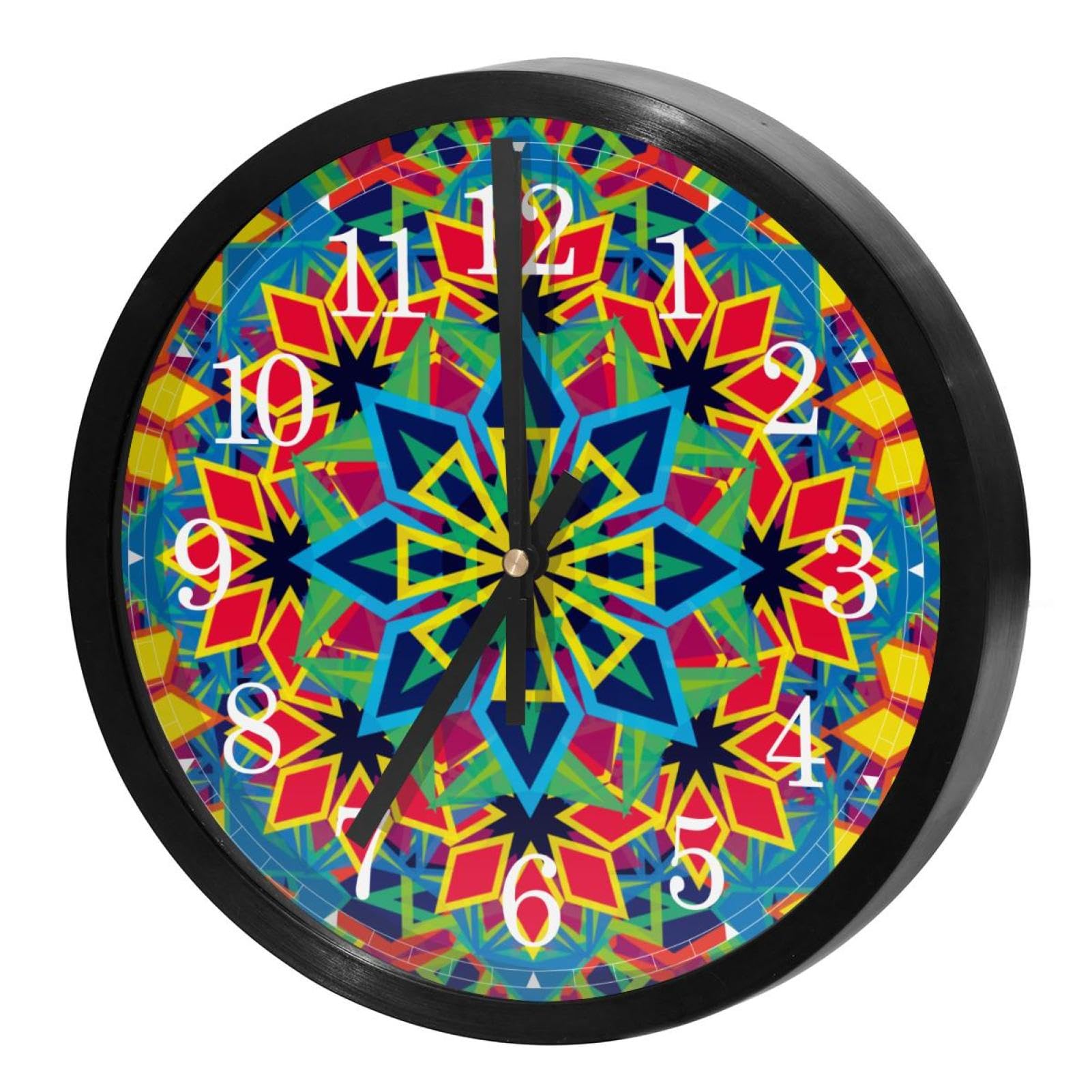 Horloge murale silencieuse sans tic-tac à quartz ronde sur piles