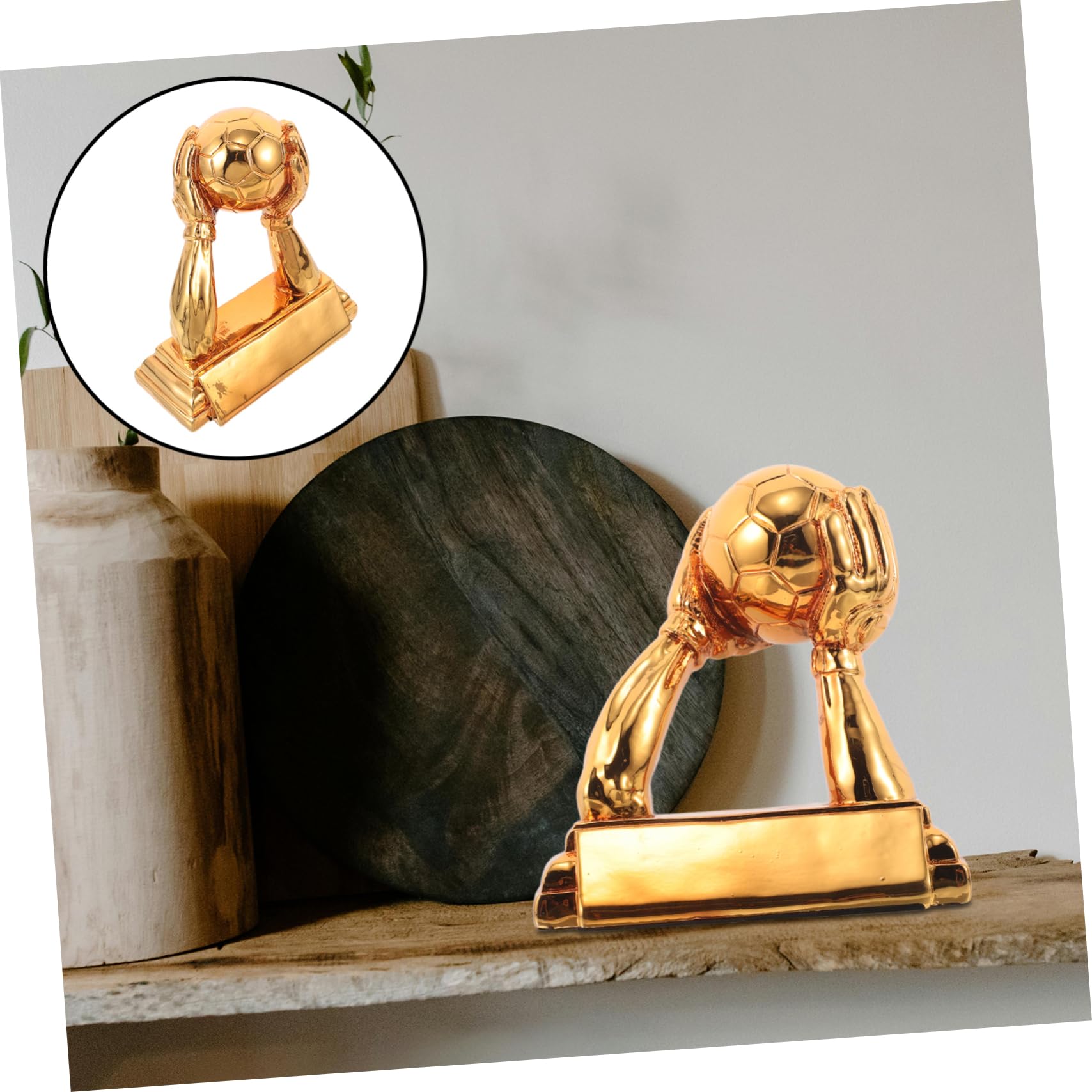 Fußball Trophäe Torwart Auszeichnung Resin Pokal Robuster Detailreicher Torhüterpreis für Fußballfans und Ehrung für Sportbegeisterte