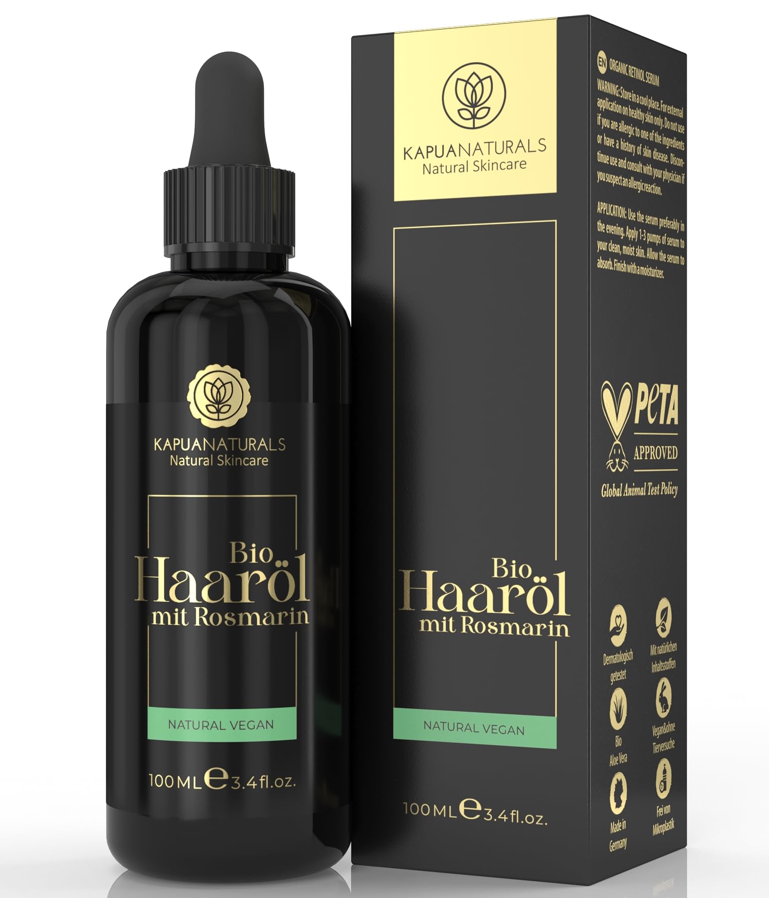 Olio di rosmarino per capelli • 100ml + ACIDO IALURONICO • Olio capelli con rosmarino + BIOTINA • Accelera la crescita dei capelli • rosemary oil • olio per capelli • Accelera la crescita dei capelli