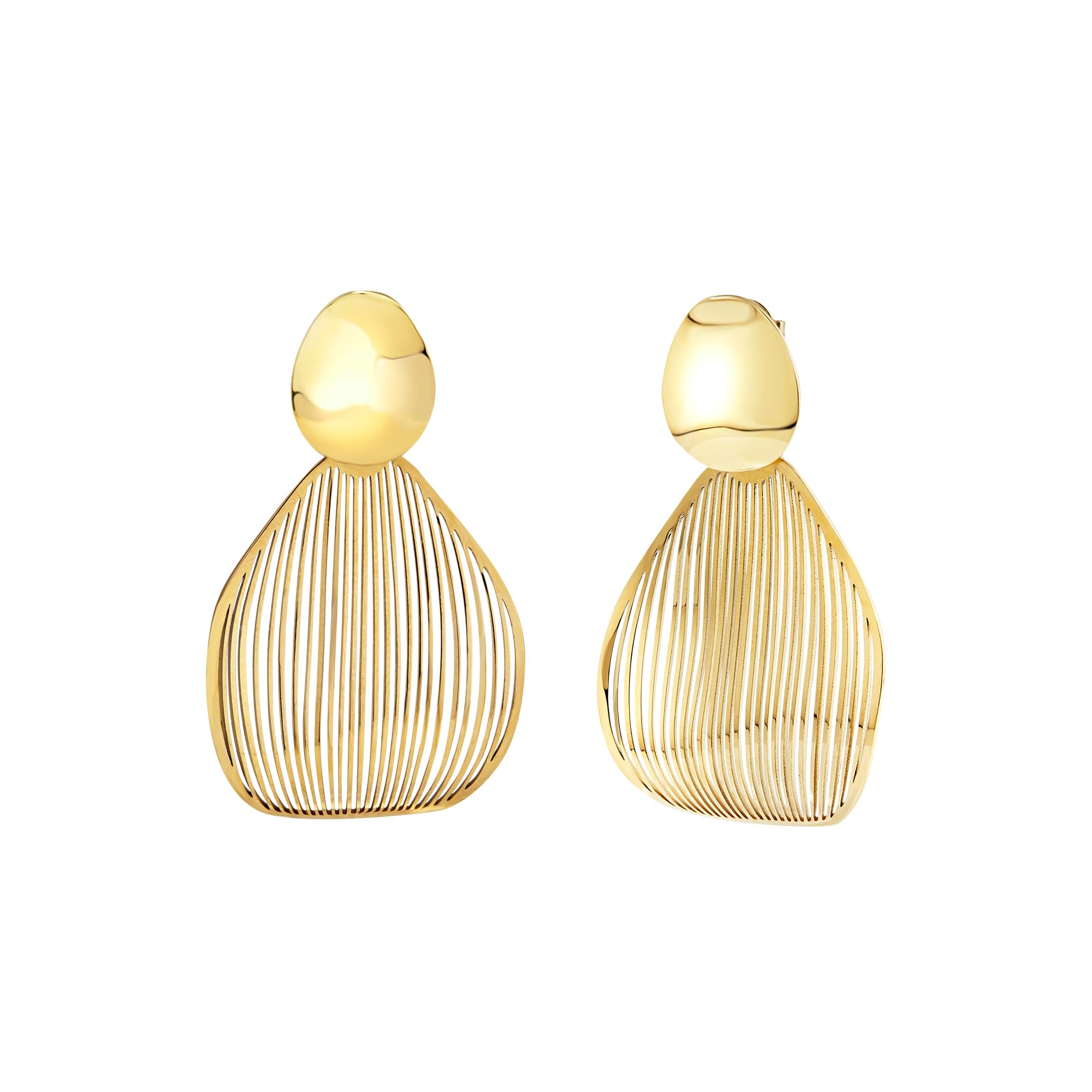 Breil, Collezione B Whisper, Orecchini Donna Composti Da 2 Elementi In Acciaio Lucido E Acciaio Laserato, Chiusura A Farfalla, Idea Regalo Donna-image