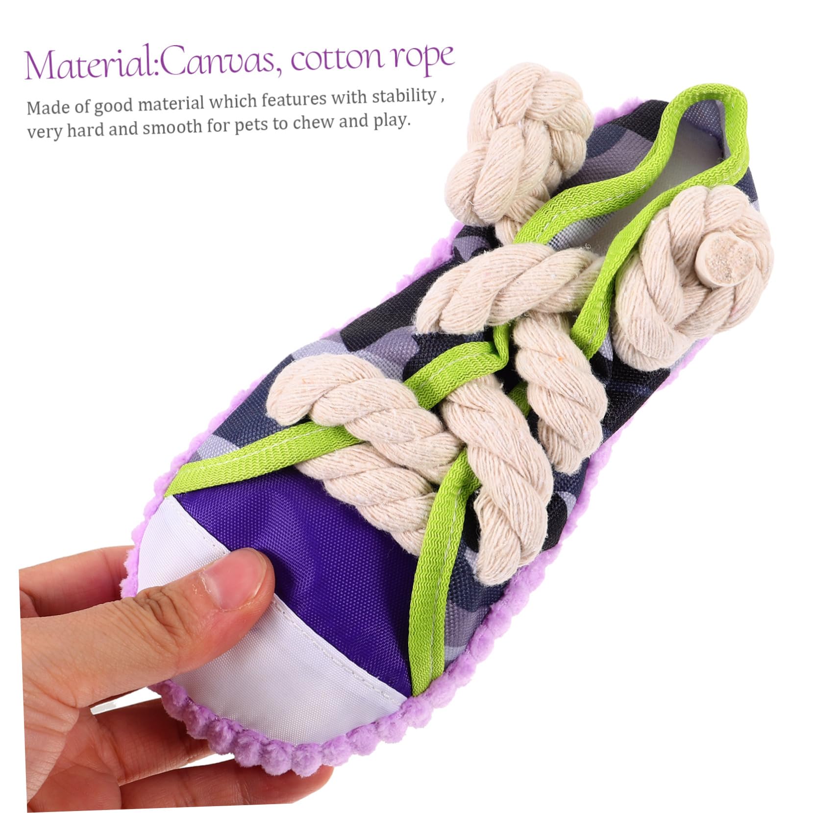 Juguete Masticable para Perros Sonido, Zapato de Lona