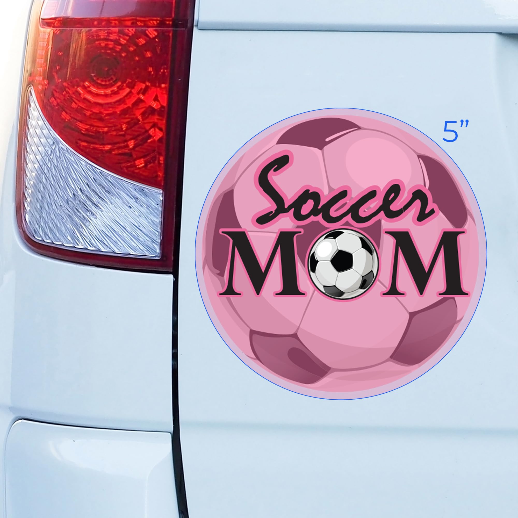 Soccer Ball Magnet - 5 Inch Sports Refrigerator Car Magnetic Sign