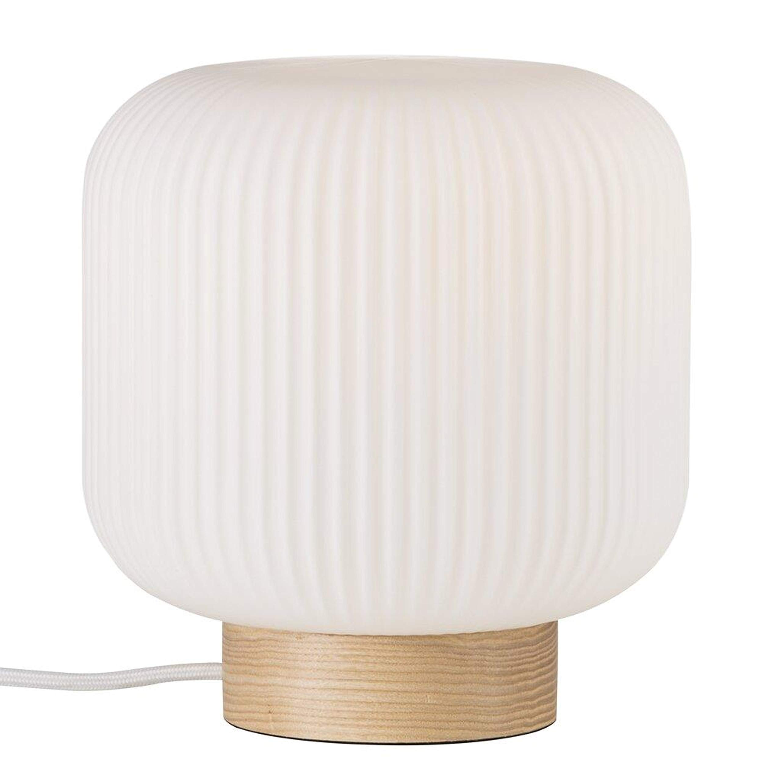 Nordlux Milford Indoor Table Lamp/Desk Light Brown Glass, E27 40 W with On/Off Switch-Bedroom, Living Room, Kitchen, Office, Bedside or Study. IP20, Class 2 (Double Insulated)