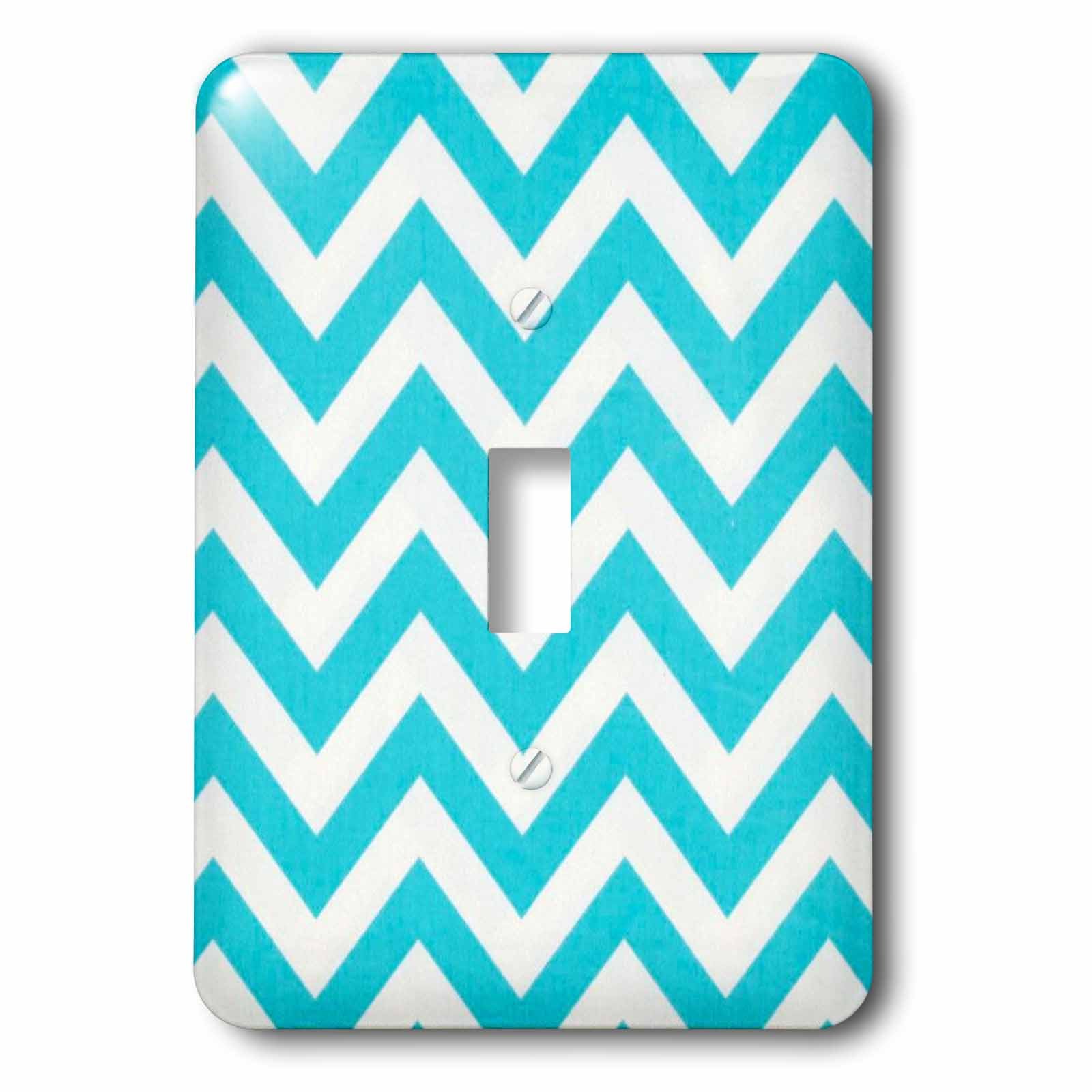 Zig Zag Turquoise Rayures plaque deco de style geometrique moderne