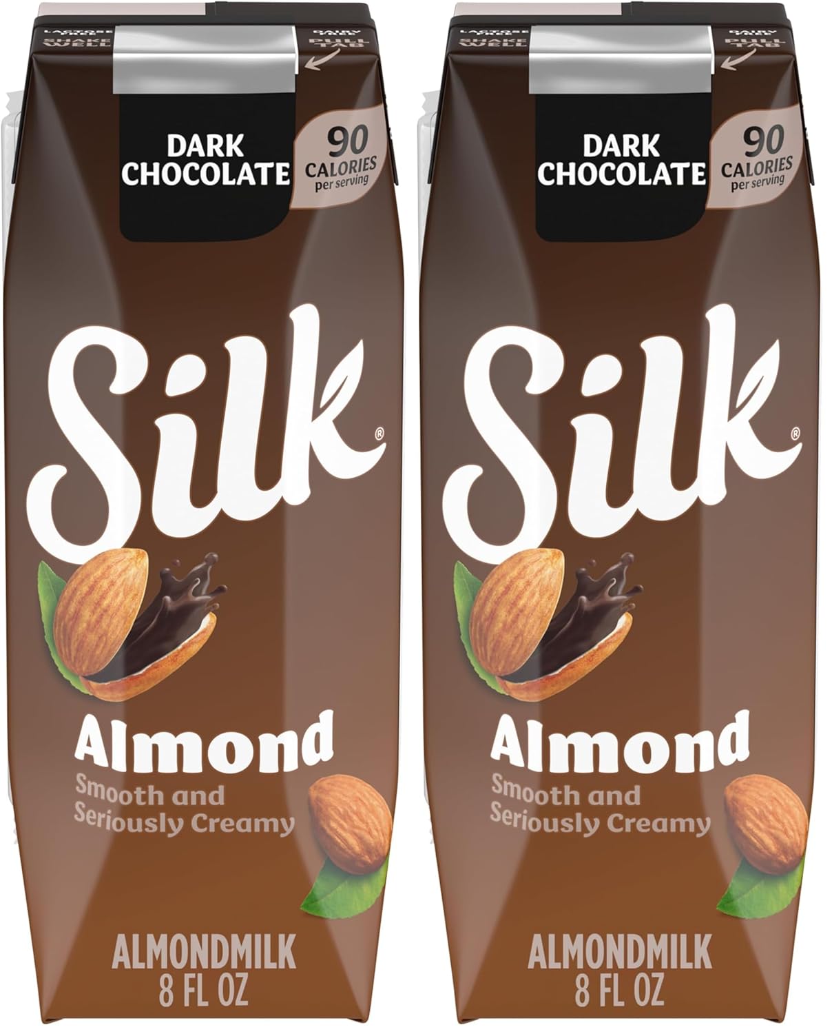 Silk Organic Original Almond Milk,8 Fl Oz,(Pack of 36)