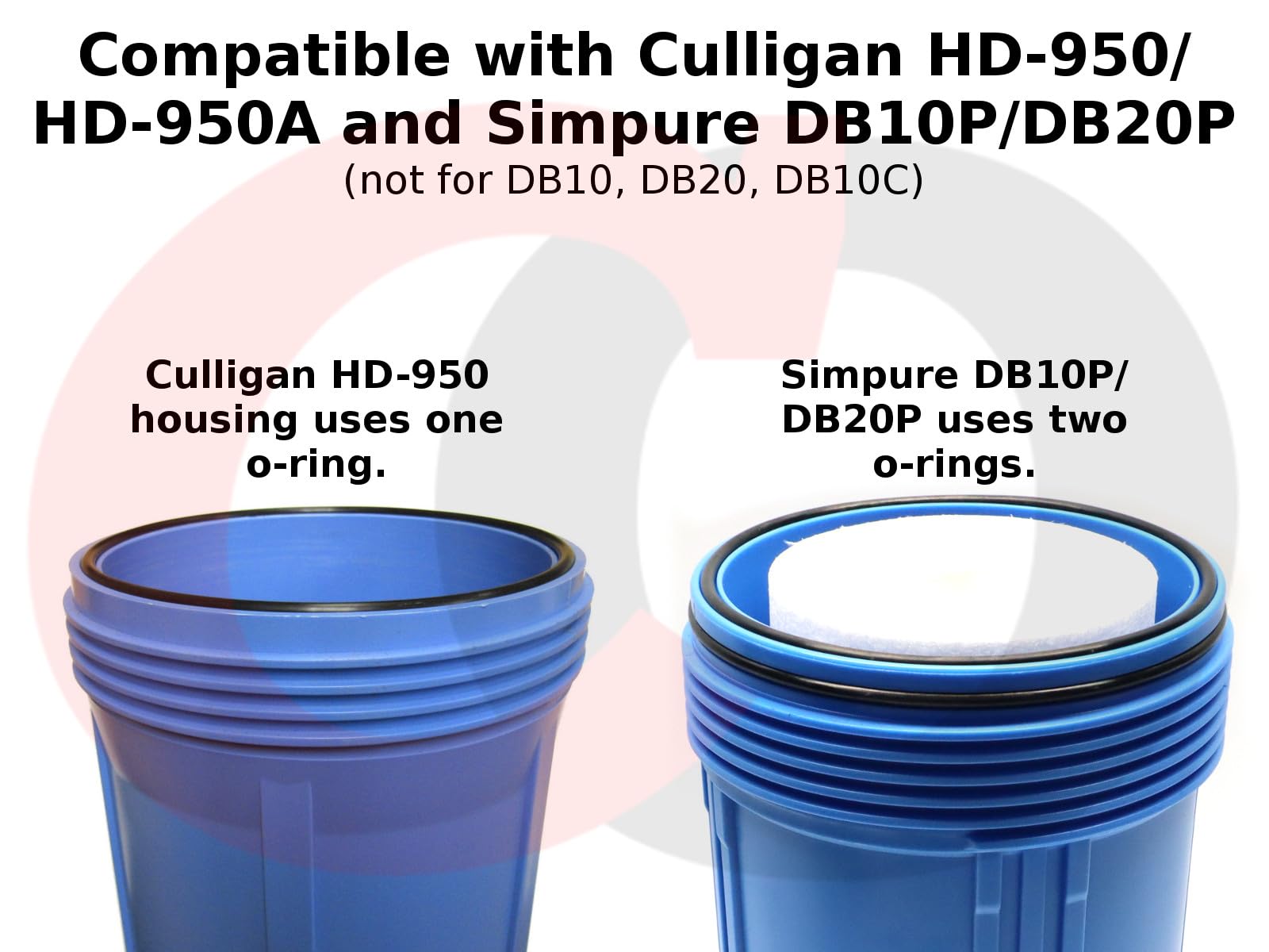 Captain O-Ring LLC (3 Pack) Culligan Or-100 (Or100) O-Ring Big Blue Filter Housing O-Ring Buna-N Oring, black - Image 2