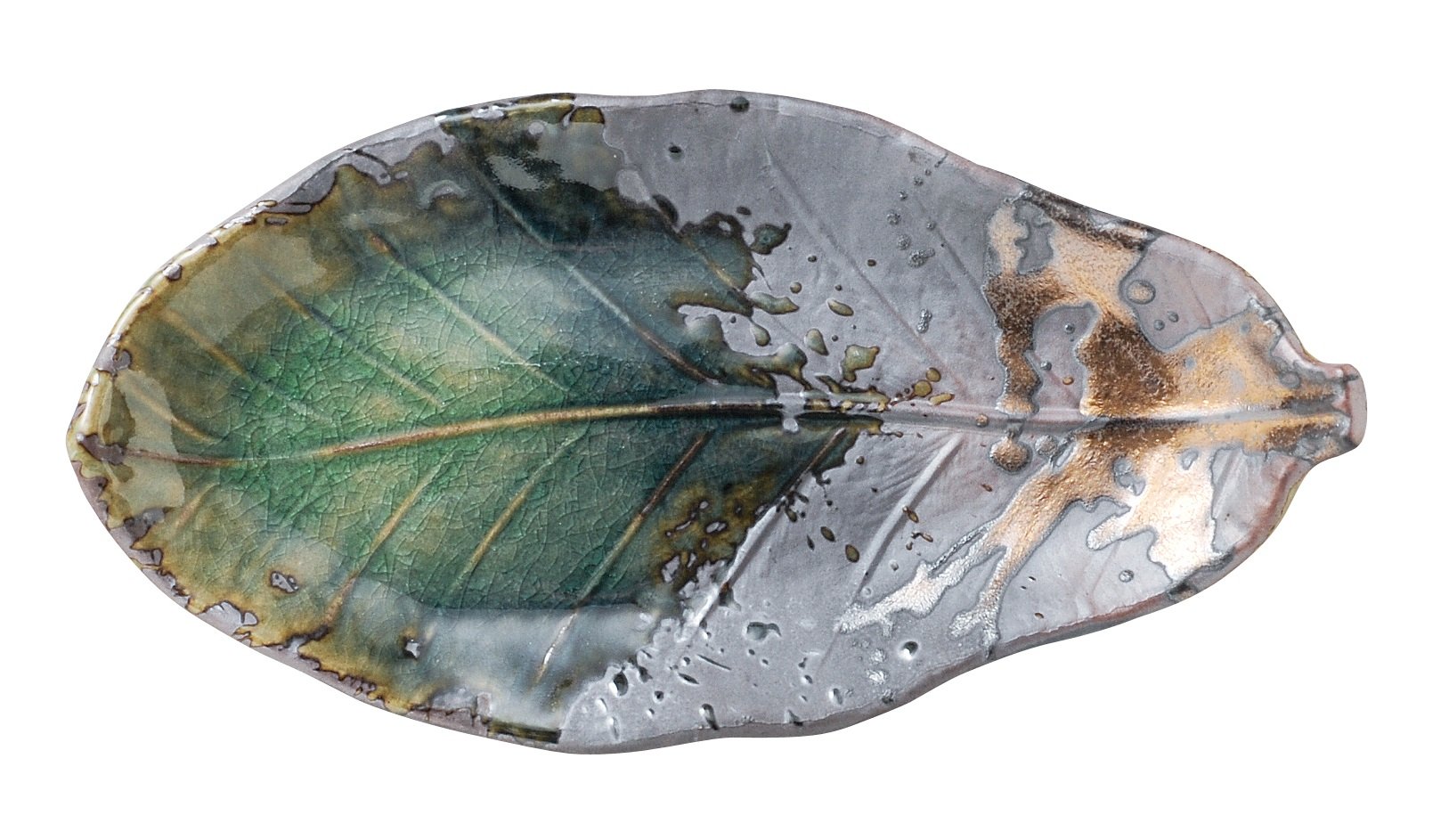 Iga Kinsei Soleaf Long Ceramic Plate