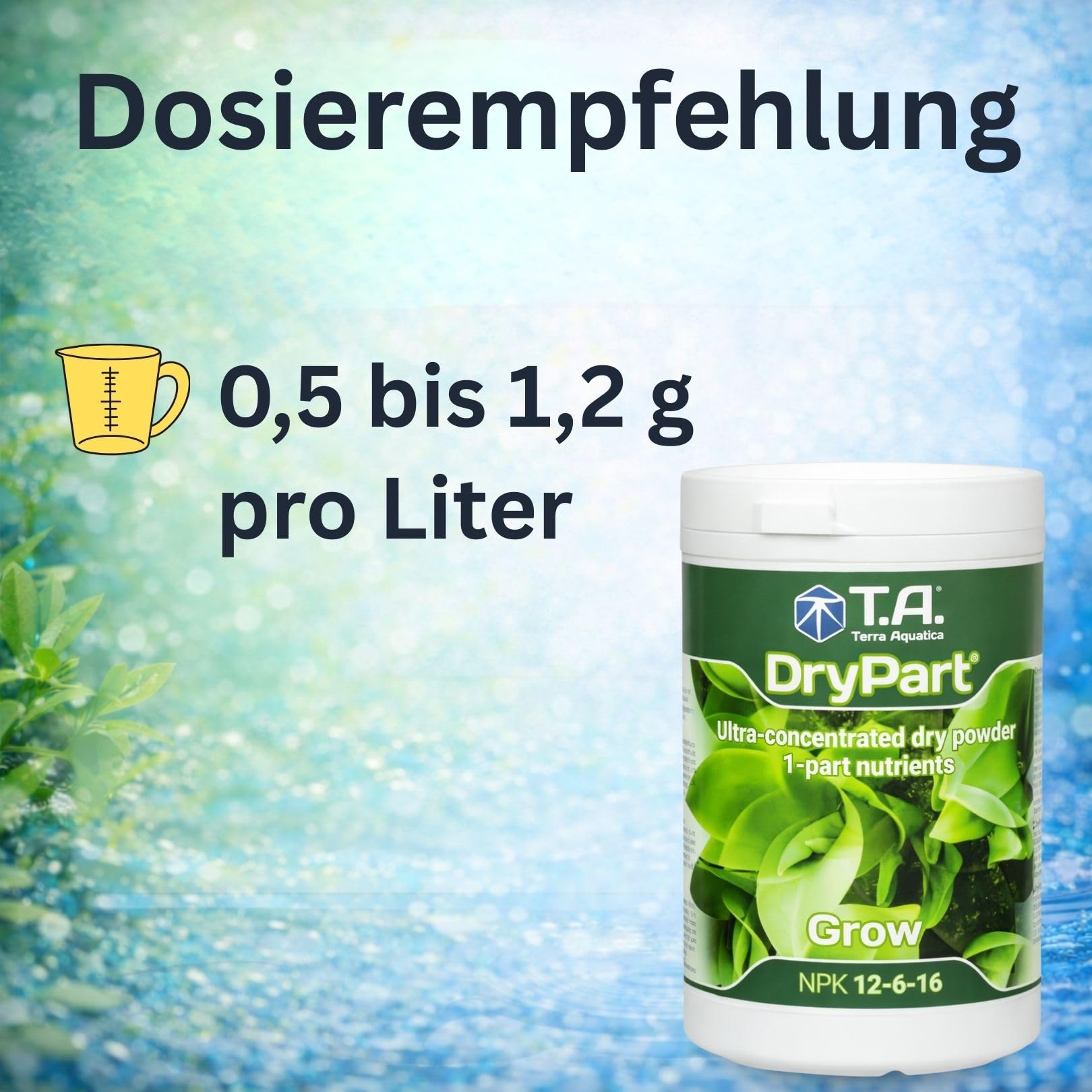 Weedness T.A. Dry Part Grow 1 Kg - NPK Dünger Anbau Indoor Erde Flüssigdünger Organischer Bio