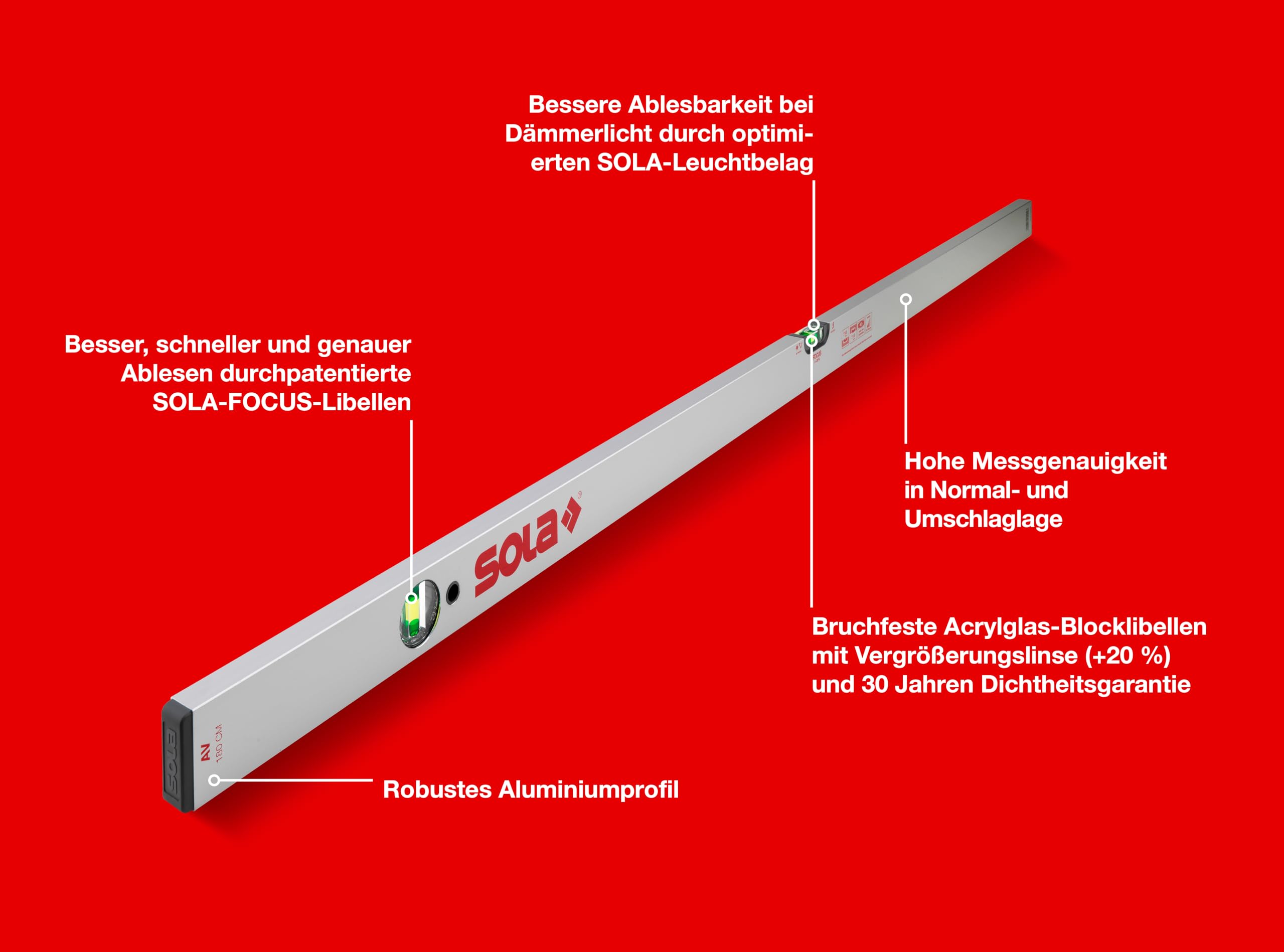 Sola AV 180 Niveau à bulle