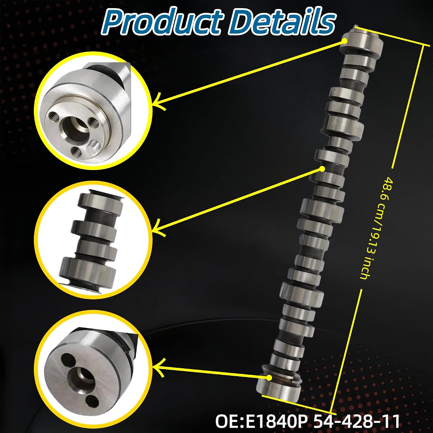 E1840P Sloppy Stage 2 Camshaft Kit w/Valve Springs/Push Rods Fit For 4.8L/5.3L/6.0L/6.2L LS Chevy Camaro Corvette GMC Sierra Cadillac Escalade Pontiac GTO 1999-2013 12482063 PR614S