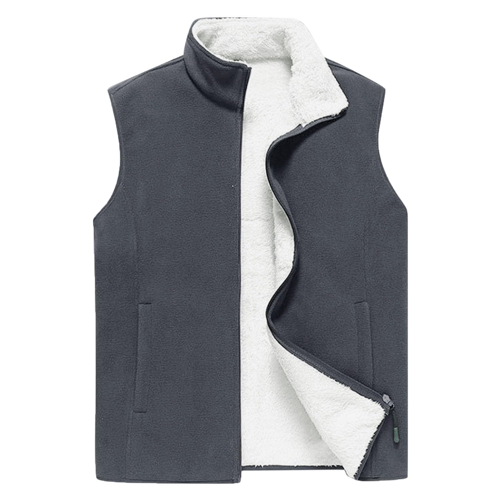 Generisch Chalecos De Traje Para Hombre Gris Claro,Chaleco Sin Mangas
