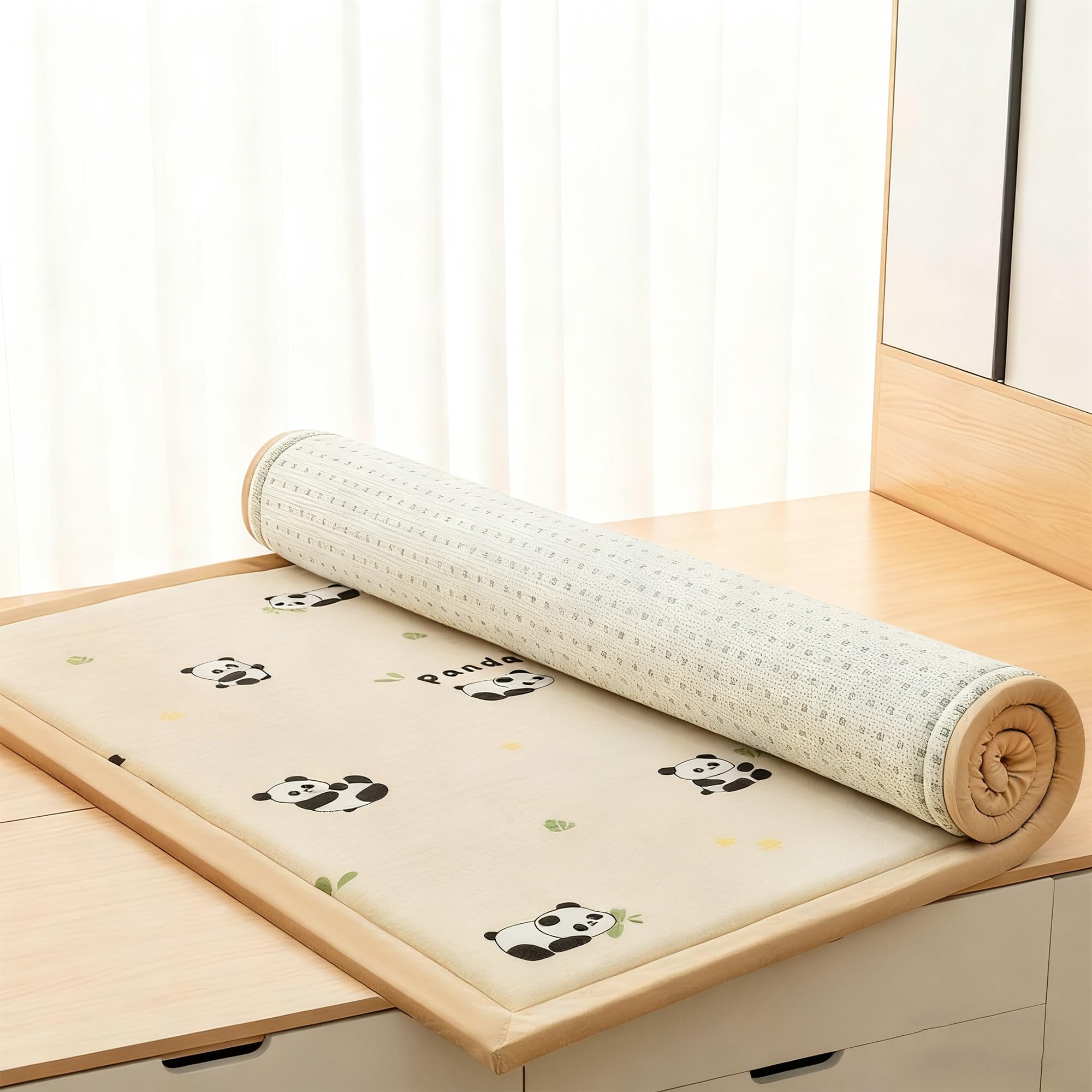 Tapis de sol Tatami grand format 180x270 cm ultra doux pour salon et chambre