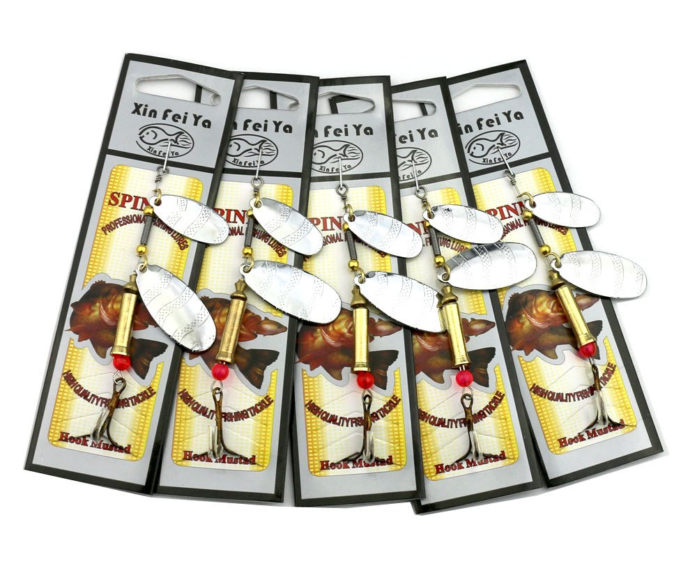 Lot De 10 Appâts Spinnerbait/spinner - Poids 1.5 Et 0.5 Oz - Neufs Sous Emballage - Marque Seasky