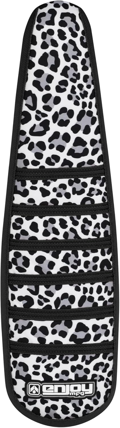 Enjoy Mfg Seat Cover - Compatible with Super73 Z-Series, Z1, ZX & Z Miami eBike - Leopard top Ribbed - #378 (Purple Sides/Leopard top/Purple Ribs)