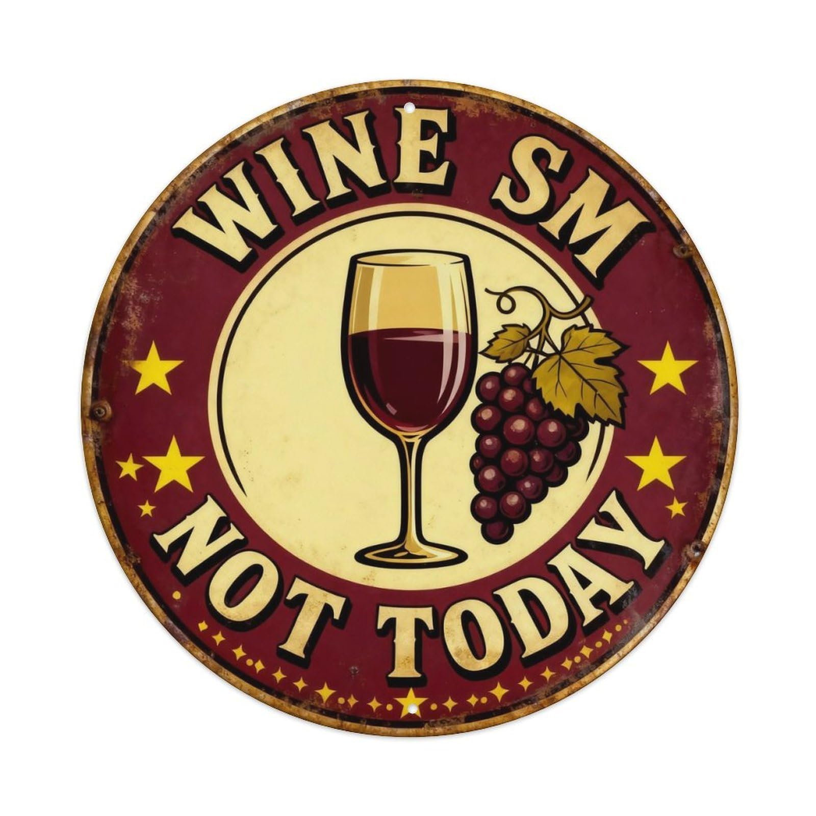 Retro Wine Lover Tin Sign Metal Tin Sign Plaque
