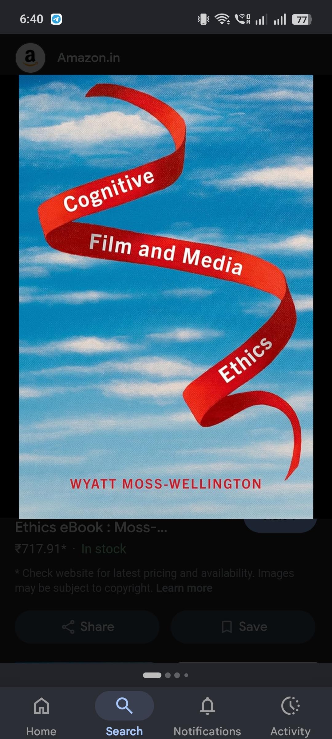 Buy Cognitive Film and Media Ethics — BookShops.in