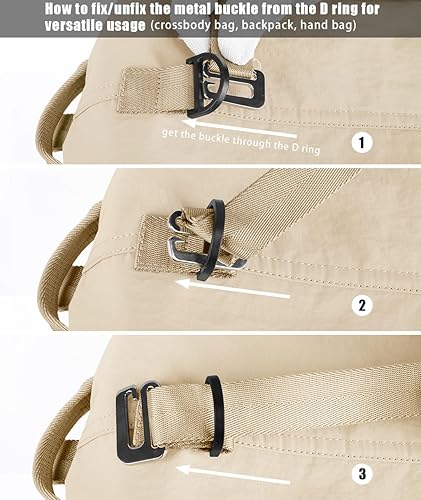 Miniatura 7 de suwarble Pequeñas bolsas cruzadas de gimnasio para mujer, bolsos de viaje, bolsa de hombro, bolsa de pecho, bolsos, bolso de hombro para mujer, Beige