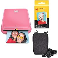 Kodak Step Stampante fotografica wireless portatile con tecnologia ZINK Zero Ink (Rosa)