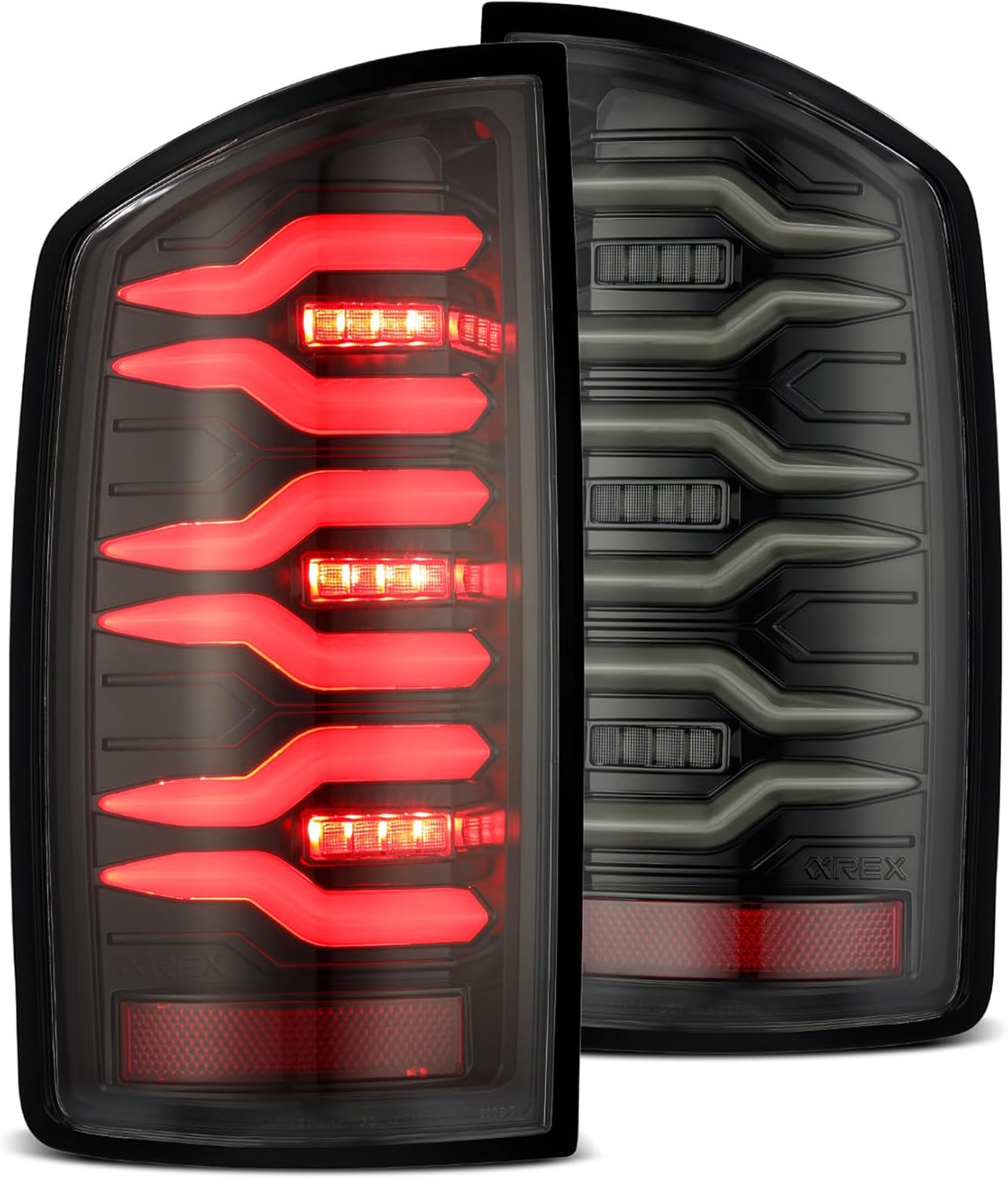 Alpharex For 07-09 Ram LUXX-Series LED Tail Lights Alpha-Black