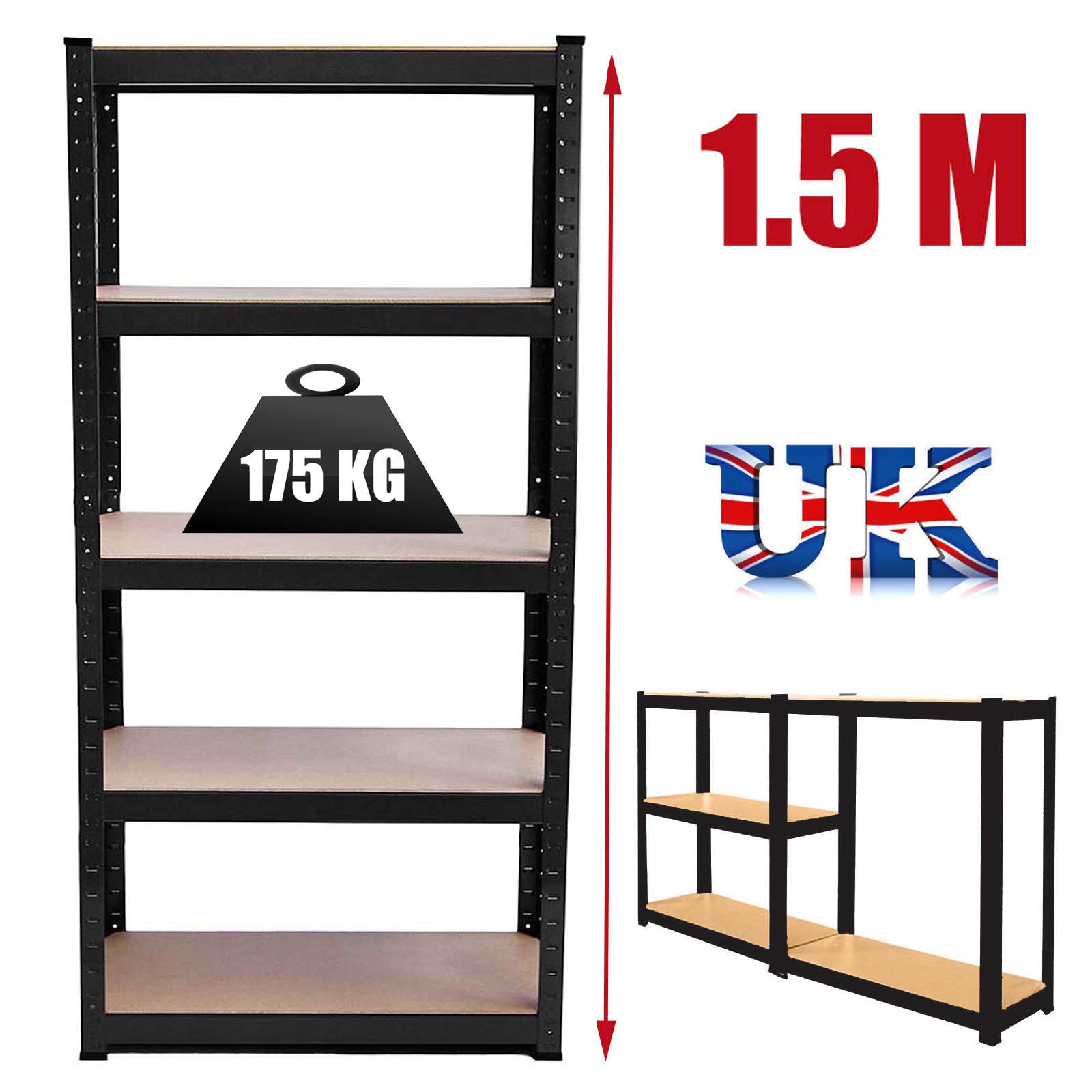 Buy Garage Storage Shelving Unit Shed Utility Shelves Greenhouse Heavy