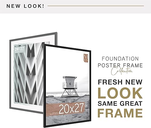Vista 58 de MCS Gallery Foundation - Marco de póster, marco de fotos para arte de pared, negro, 16 x 20 pulgadas, individual