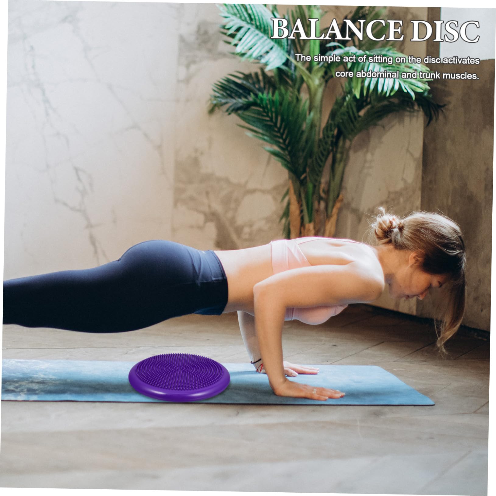 Alipis Aufblasbares Wackelsitzkissen und Linderung von Rückenschmerzen mit Handpumpe aus Pvc Extra Dicke Balance Kissen zur Verbesserung der Körperhaltung bei Kindern