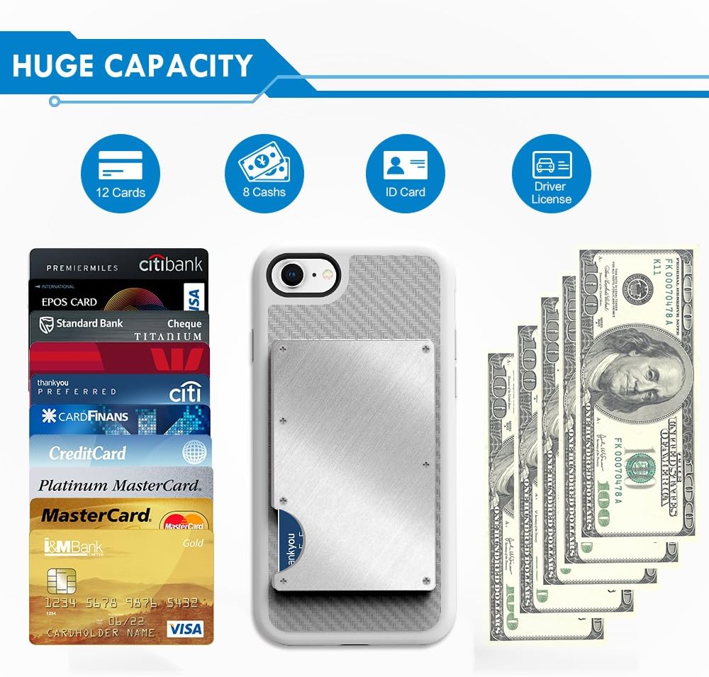 80% Off Discount iPhone SE 2020 Wallet Case, iPhone 7 Wallet Case, iPhone 8 Card Holder Case, ZVEdeng Aluminum Credit Card Holder Card Clip Shockproof Money Pocket Wallet Case for Apple iPhone SE(2020)7/8 4.7'' Silver One-Day Sale: Up to 50% Off iPhone SE 2020 Wallet Case, iPhone 7 Wallet Case, iPhone 8 Card Holder Case, ZVEdeng Aluminum Credit Card Holder Card Clip Shockproof Money Pocket Wallet Case for Apple iPhone SE(2020)7/8 4.7'' Silver