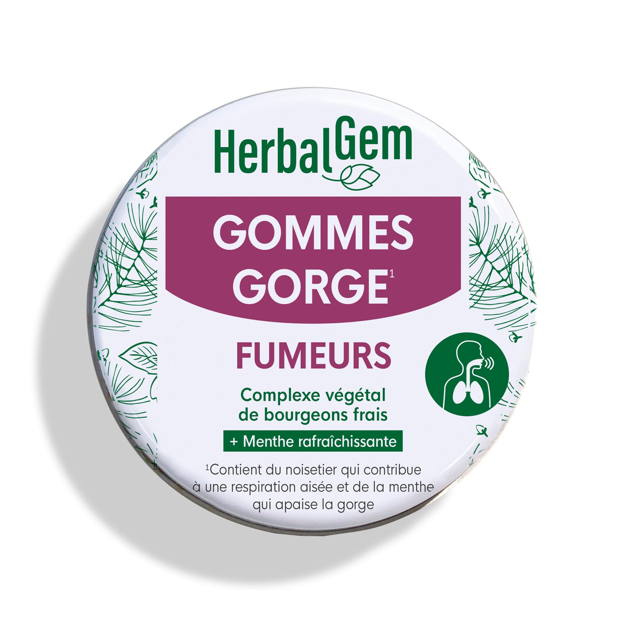 Herbalgem - Gommes Gorge Fumeurs Bio 45 g