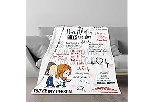 Warm and Cozy Greys Anatomy Blanket: Perfect for Relaxing on the Sofa...
