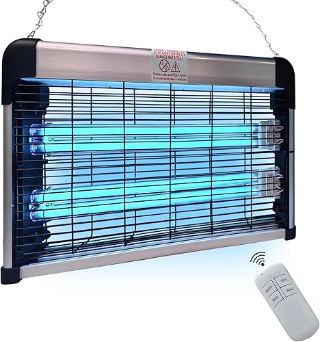 Miniatura 1 de BAIMNOCM Lámpara de desinfección UV colgante, lámpara germicida con temporizador de control remoto, desinfectante de luz UV-C con ozono para sótano,