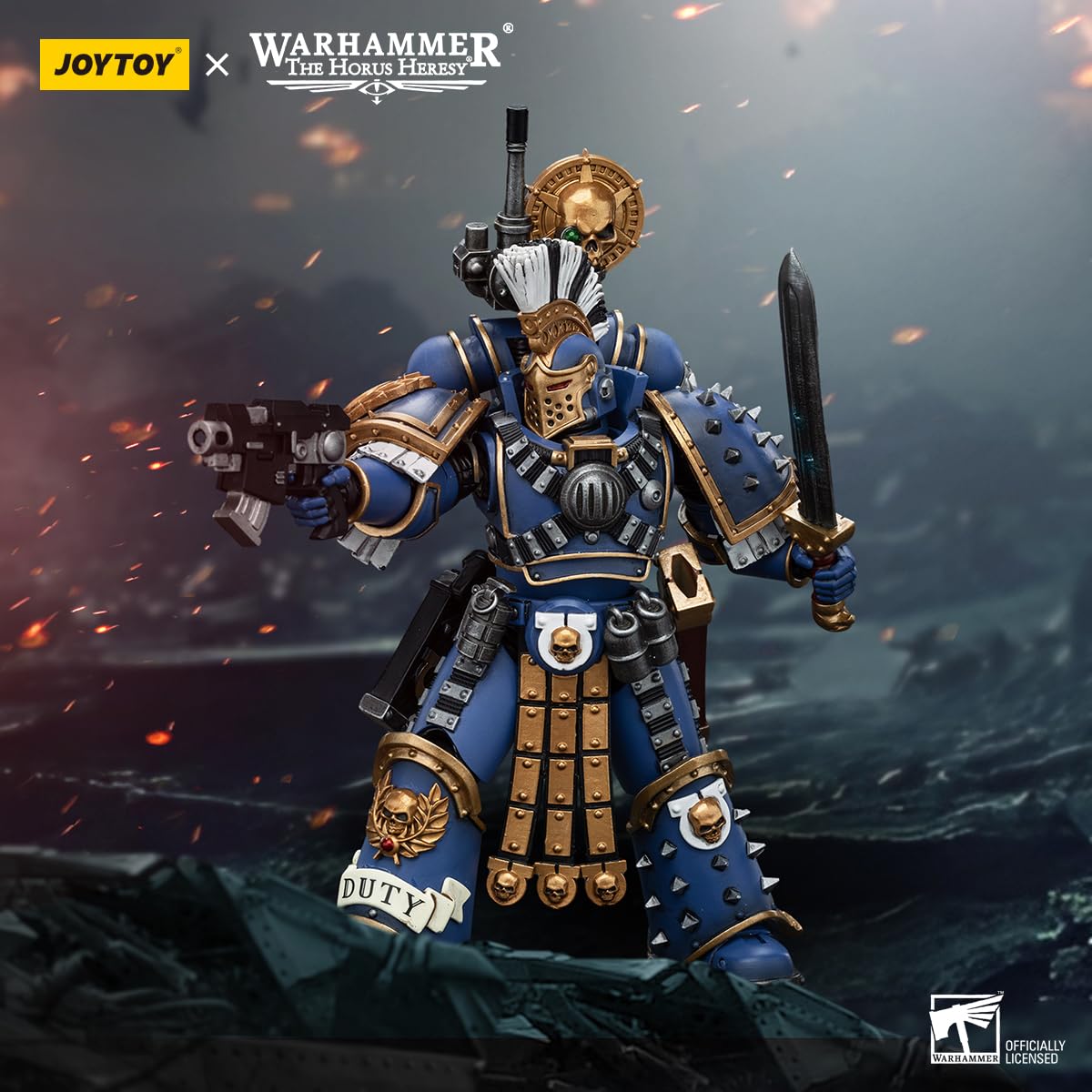 TOYVERSE JOYTOY 1/18 Figura d'azione Warhammer The Horus Heresy, Ultramarines Remus Ventanus, Articolazioni mobili Modello di Personaggio, 15 anni e più - 2