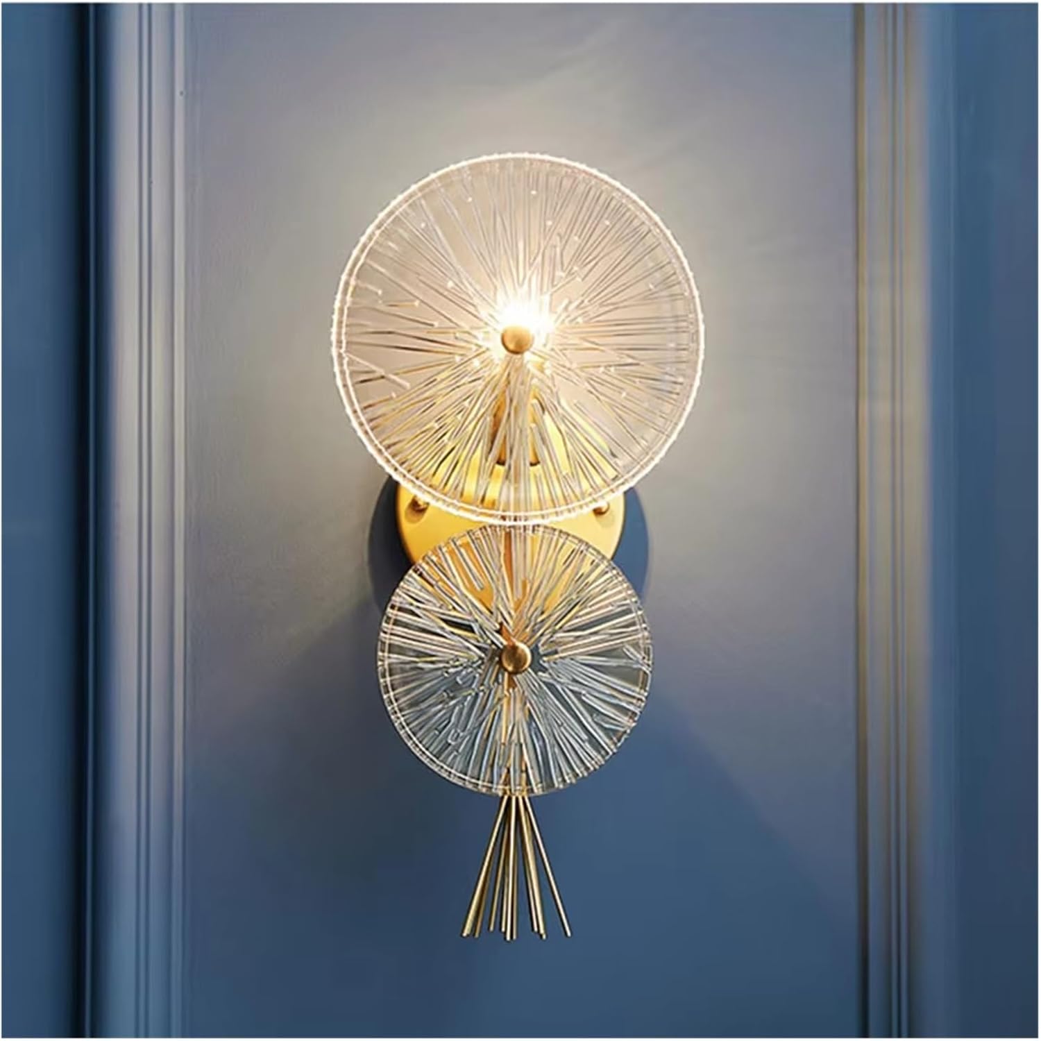 Italian Luxury Wall Lamp Creative Art Design Sense Glass Bedroom Bedside Living Room Sofa Background Decor Indoor Lighting,Versatile Wall lamp