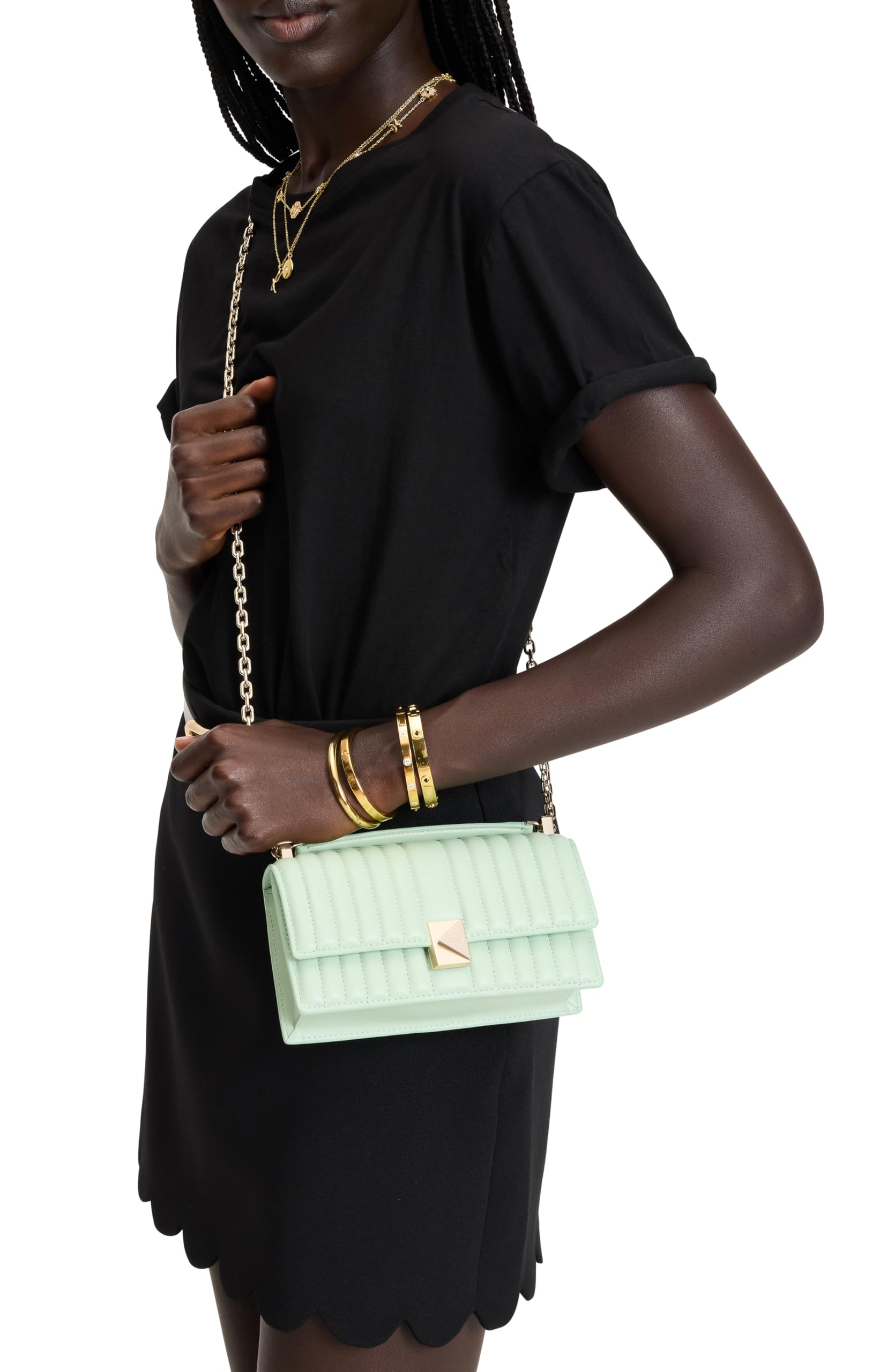 kate spade new york Deco Mini Leather Flap Chain Crossbody