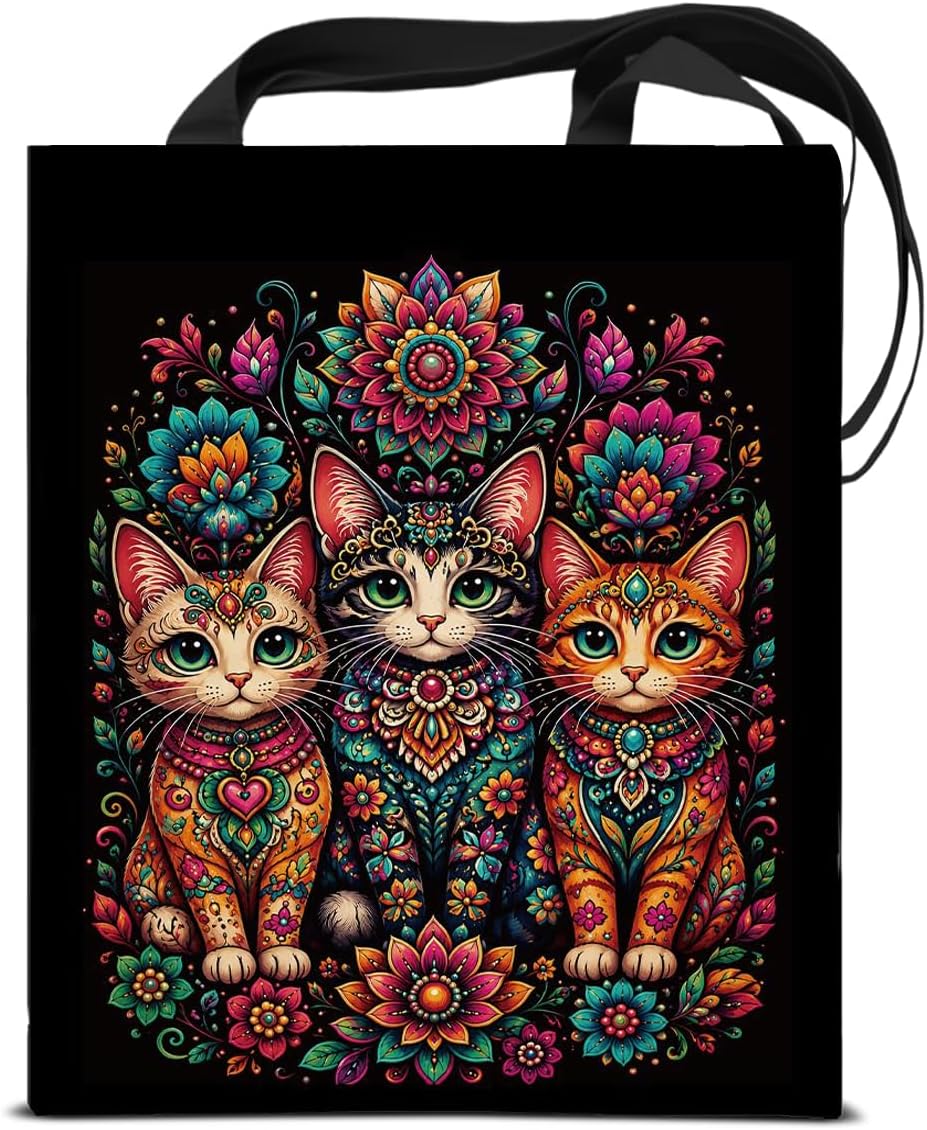 Cut Reusable Canvas Tote Bag for Women Shoulder Bag
