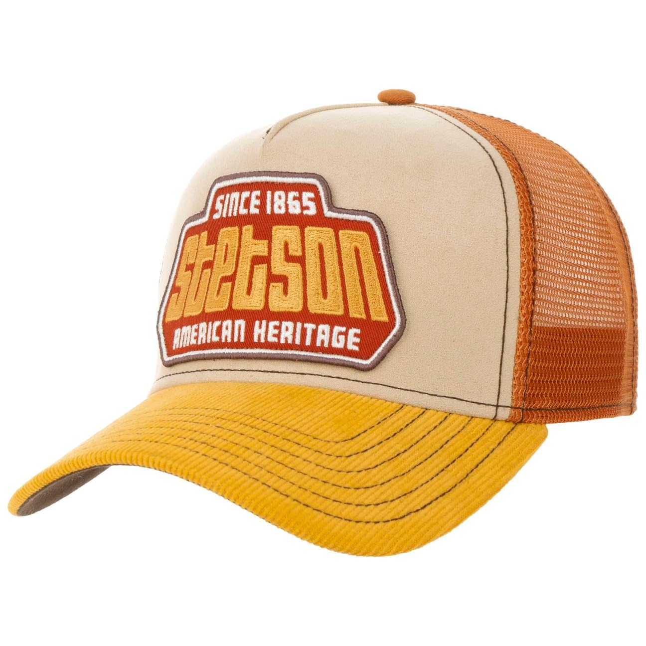 Stetson Cappellino Trucker Classic Donna/Uomo - Berretto Baseball Mesh cap Snapback, con Visiera Primavera/Estate