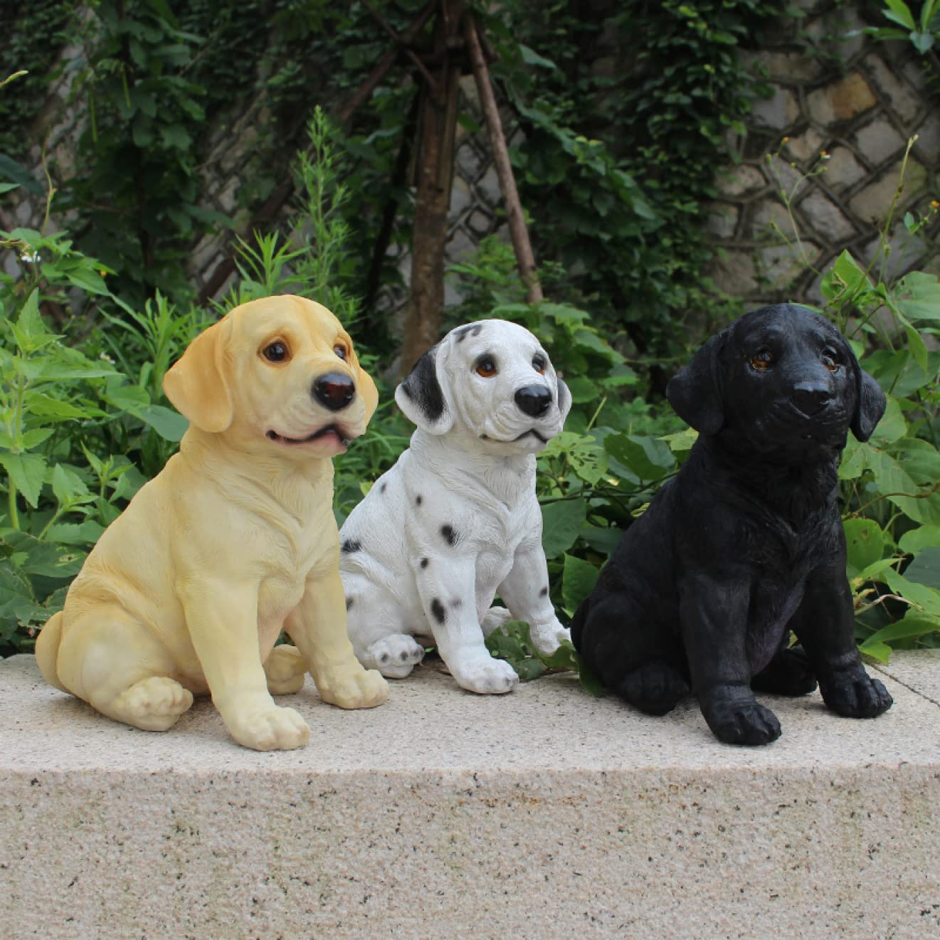Amazon.co.jp: ガーデンオーナメント 犬 単品 置物 アンティーク 